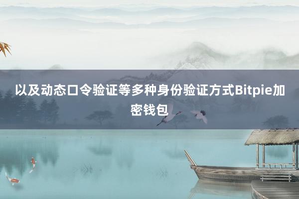 以及动态口令验证等多种身份验证方式Bitpie加密钱包