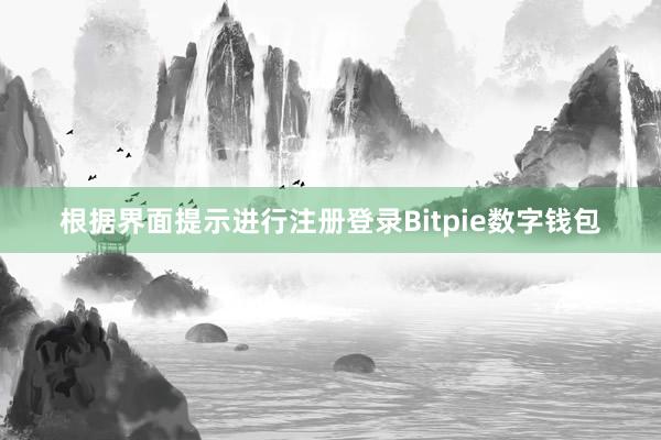 根据界面提示进行注册登录Bitpie数字钱包