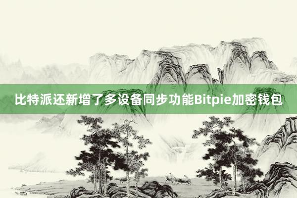 比特派还新增了多设备同步功能Bitpie加密钱包