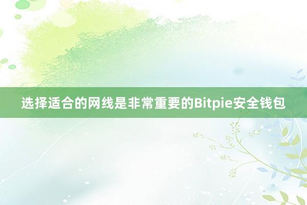 选择适合的网线是非常重要的Bitpie安全钱包