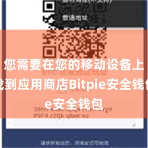 您需要在您的移动设备上找到应用商店Bitpie安全钱包