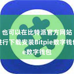 也可以在比特派官方网站进行下载安装Bitpie数字钱包