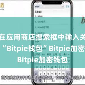 在应用商店搜索框中输入关键词“Bitpie钱包”Bitpie加密钱包