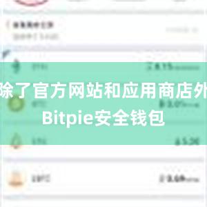 除了官方网站和应用商店外Bitpie安全钱包